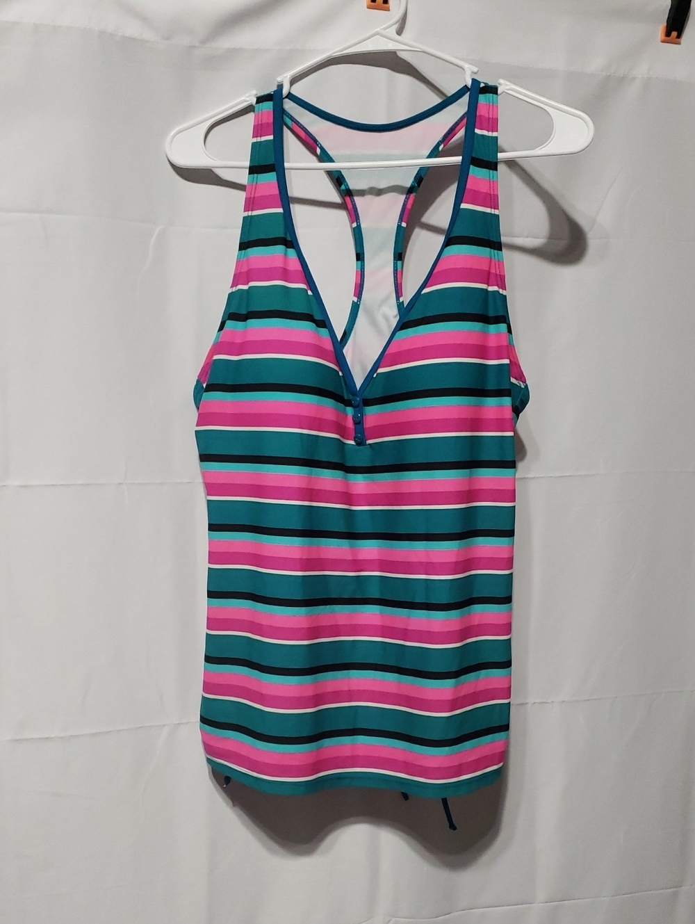 Women's Aqua Couture Racerback Tankini With Molded Cups. Size: XL